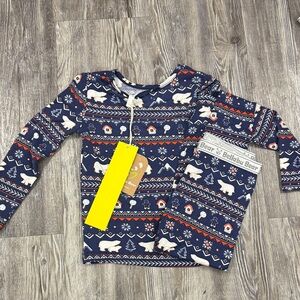 Baldwin Kids Pajama Set - Blue and White